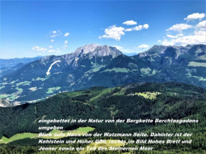 Ferienhaus hoch oben mit Alpen Panorama Königssee- Nichtraucherdomizil